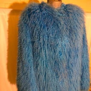 ON HOLD!  For one week. Blue magnolia lamb jacket new